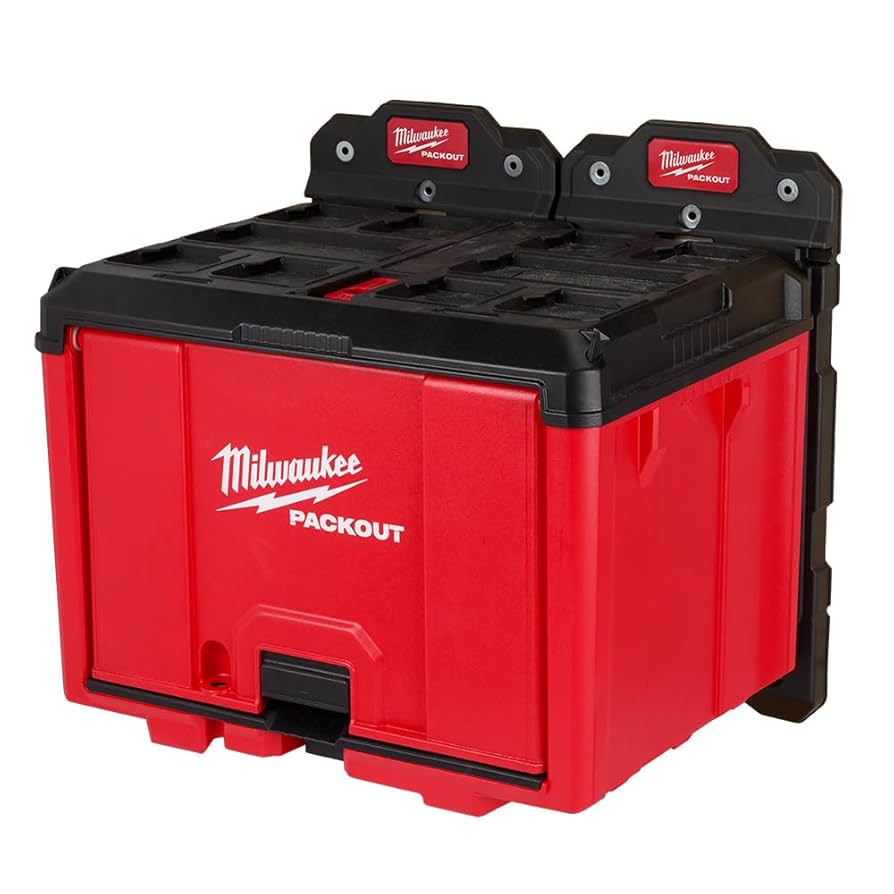 値下可フィン&カバー付CRIME7’0BILLREBHOLSMID CATWIN for Milwaukee 48-22-8442 PACKOUT 2 Drawer Durable Tool Box w